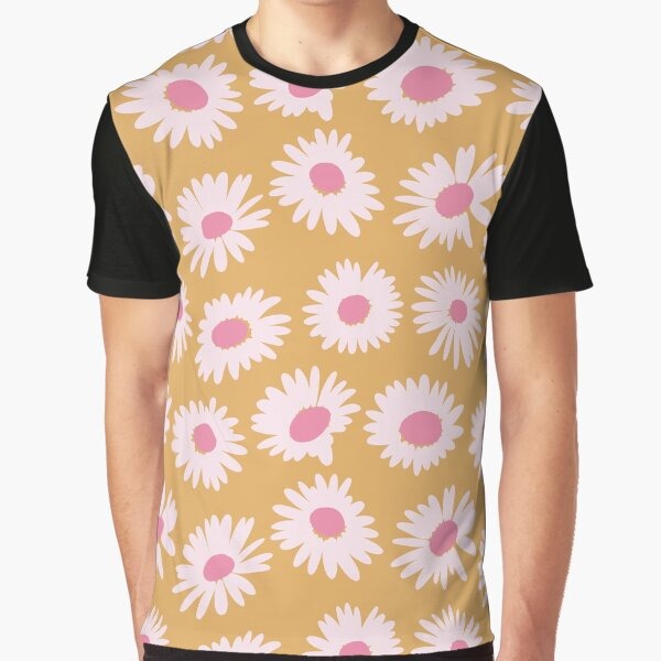Butterscotch Daisies Graphic T Shirt