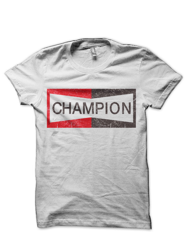 CHAMPION BRAD PITT White T-Shirt