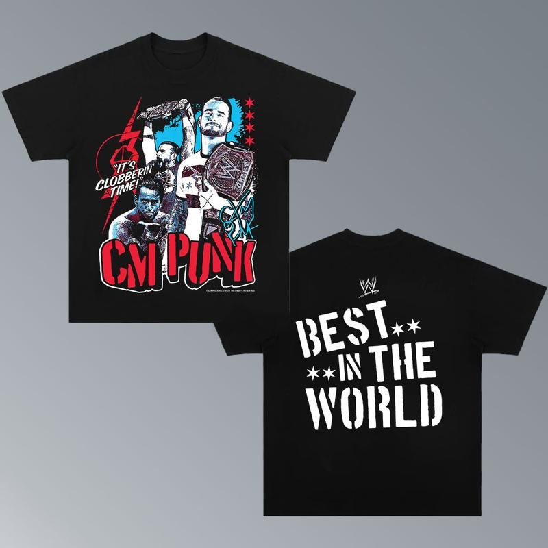 CM PUNK-BEST IN THE WORLD TEE, Wrestling Graphic Tee, Sports T-shirt, Wrestling Gift, Gift for Him Hoodie Beckie Dean