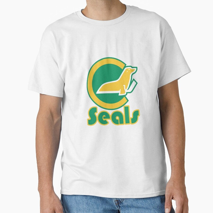 California Golden Seals Hockey (NHL) Vintage Logo Classic T-Shirt