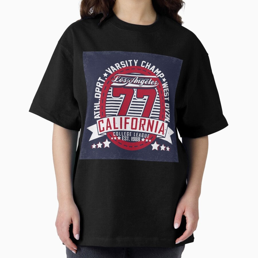 California Varsity Championship Oversized T Shirt