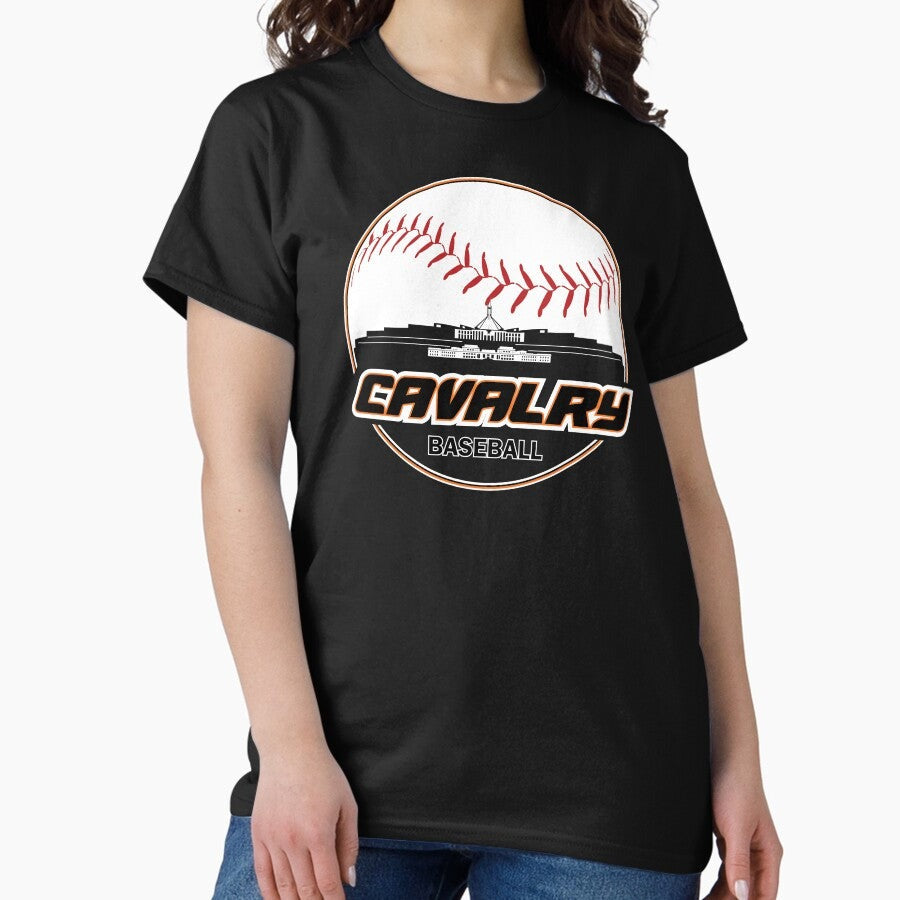 Canberra Cavalry Australian Baseball ABL Vector Graphic Digital Art Illustration Classic T-Shirt