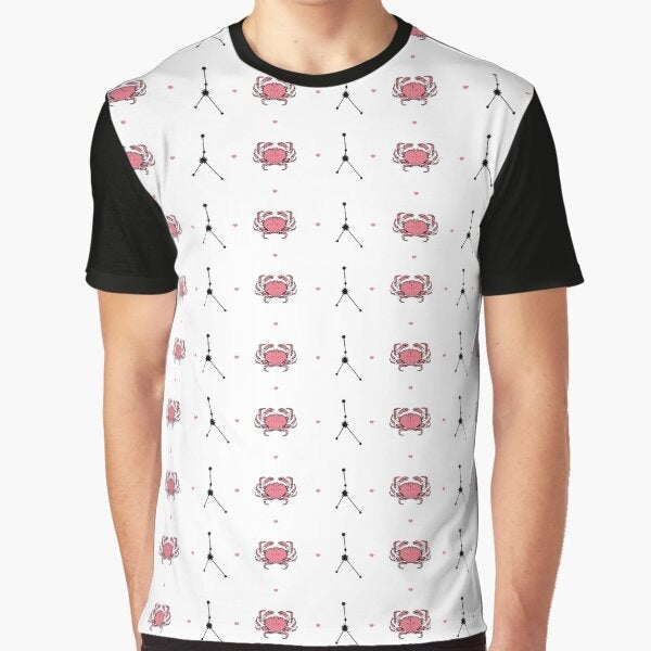 Cancer Love Pattern Graphic T-Shirt
