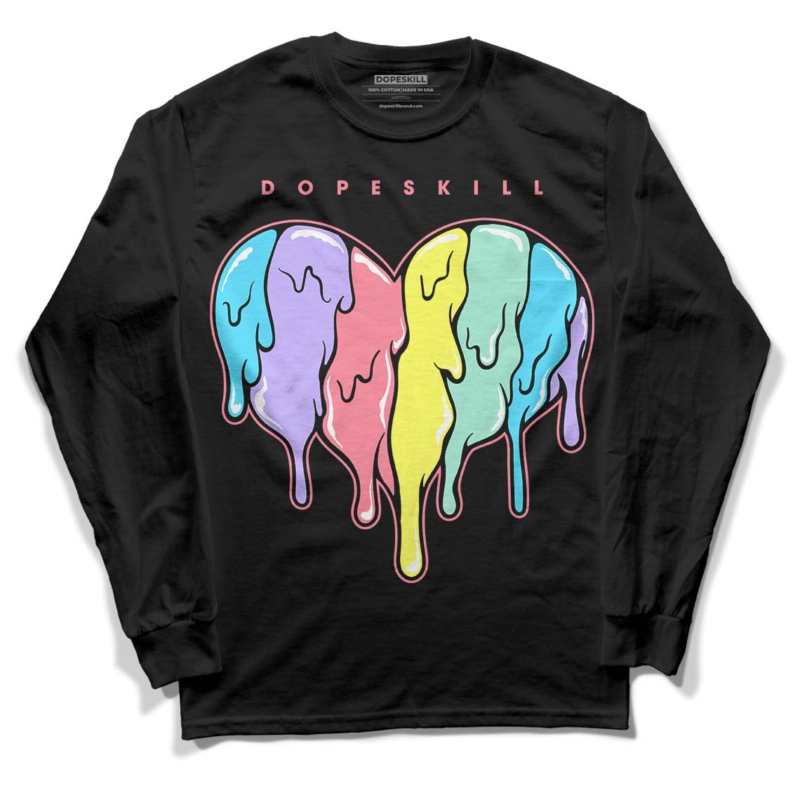 Candy Easter Dunk Low DopeSkill Long Sleeve T-Shirt Slime Drip Heart Graphic