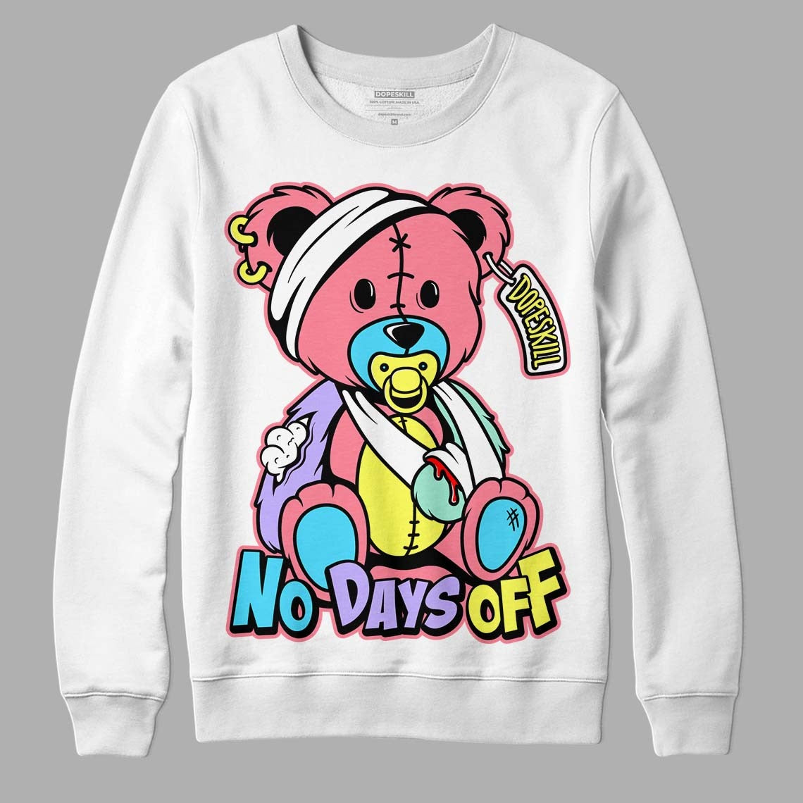Candy Easter Dunk Low DopeSkill Sweatshirt Hurt Bear Graphic