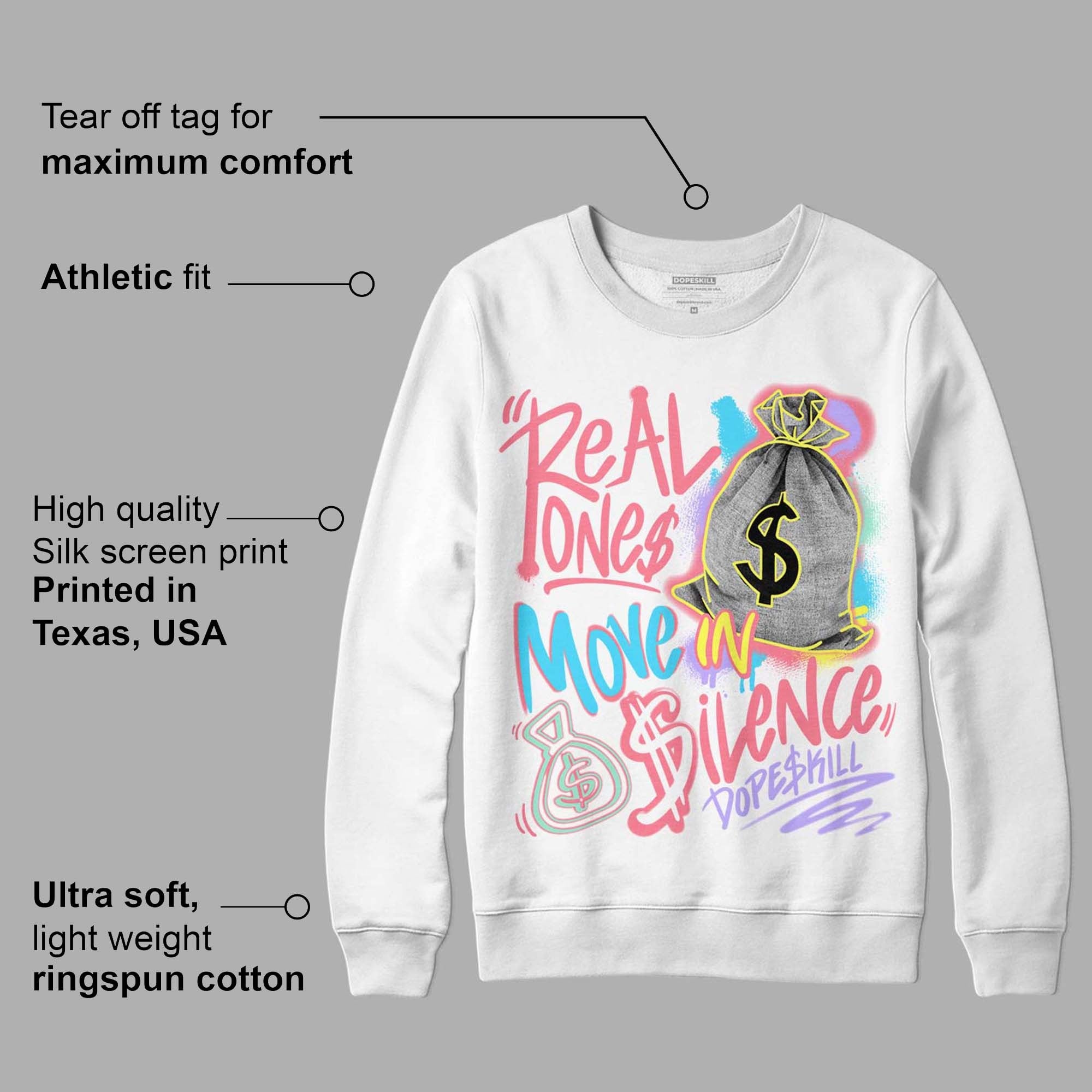 Candy Easter Dunk Low DopeSkill Sweatshirt Real Ones Move In Silence Graphic