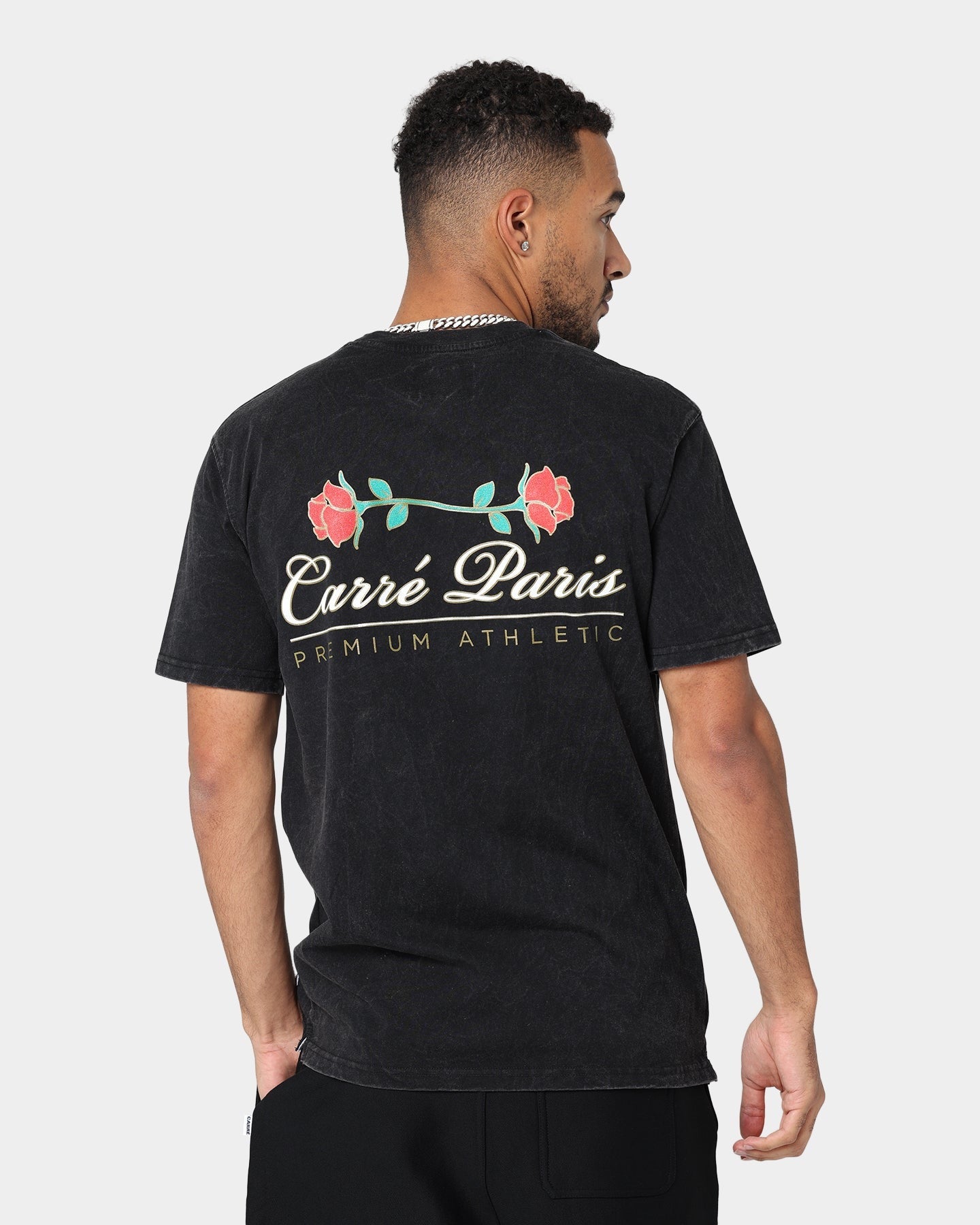 Carre Premium Athletic Vintage T-Shirt Washed Black