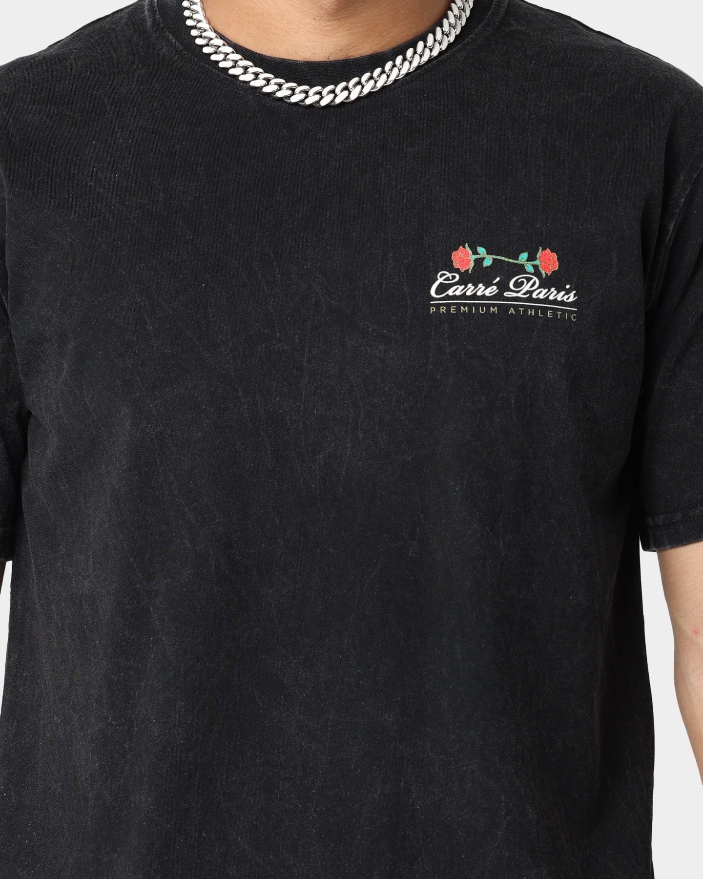 Carre Premium Athletic Vintage T-Shirt Washed Black