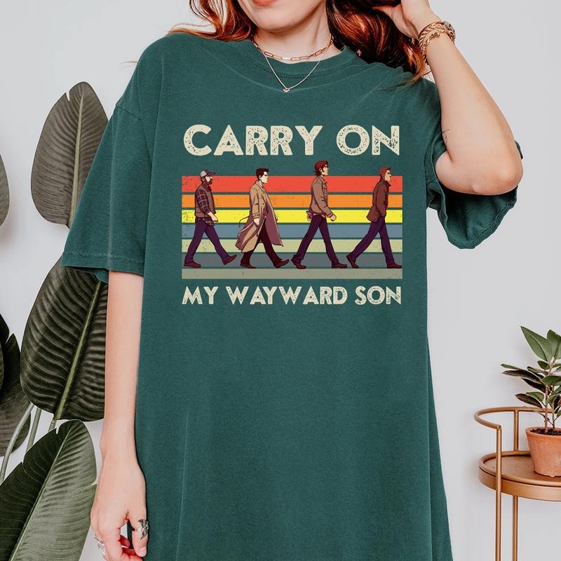 Carry On My Wayward Son T Shirt,  Gift For Woman and Man Unisex T-Shirt Sweatshirt Hoodie style 001