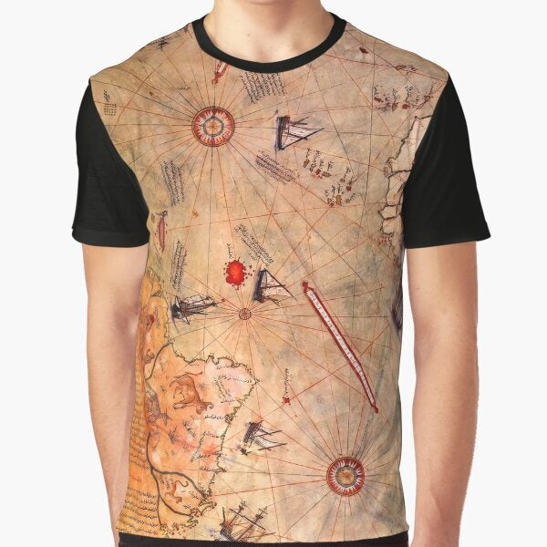 Cartographic Brilliance The Art Of Exploration 1513 Map Graphic T Shirt