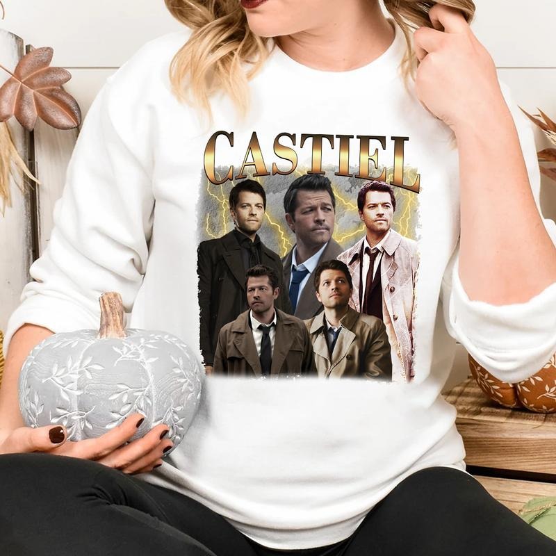 Castiel T Shirt, Vintage Castiel T Shirt, Gift For Woman and Man Unisex T-Shirt Sweatshirt Hoodie style 001