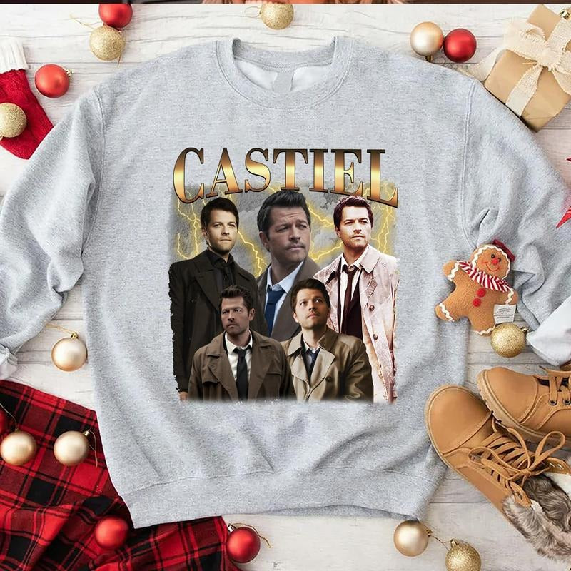 Castiel T Shirt, Vintage Castiel T Shirt, Gift For Woman and Man Unisex T-Shirt Sweatshirt Hoodie style 001