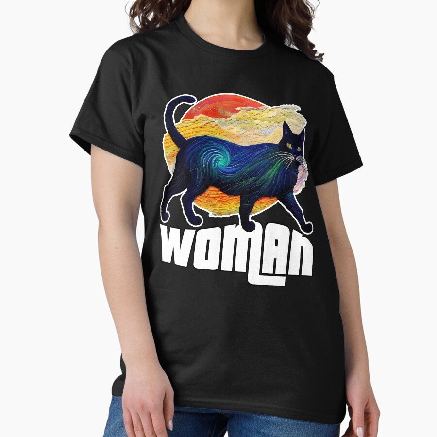 "Cat" Woman Superhero Classic T-Shirt