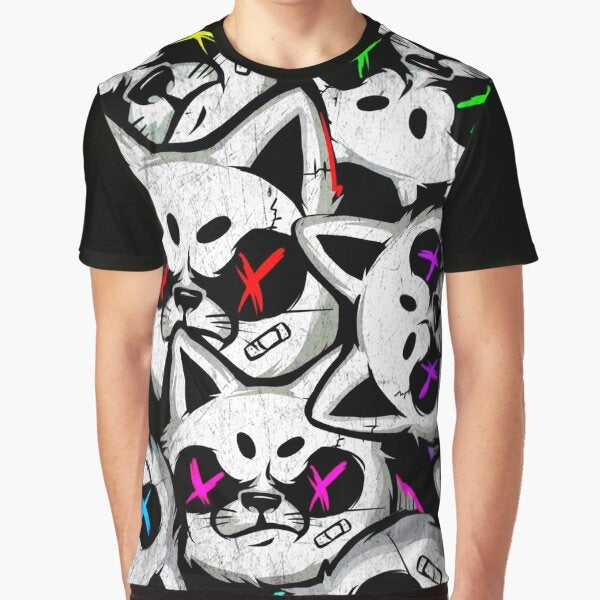 Cats Trash Graphic T Shirt