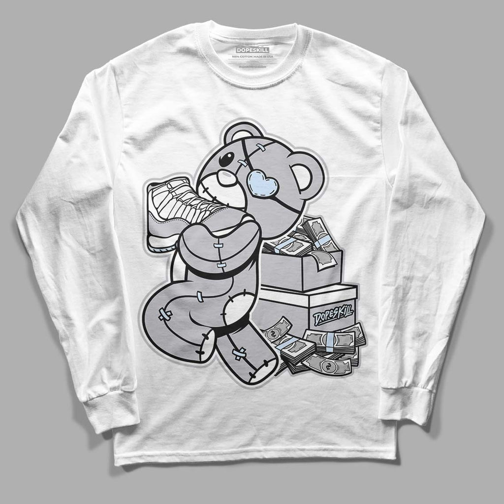 Cement Grey 11s DopeSkill Long Sleeve T-Shirt Bear Steals Sneaker Graphic