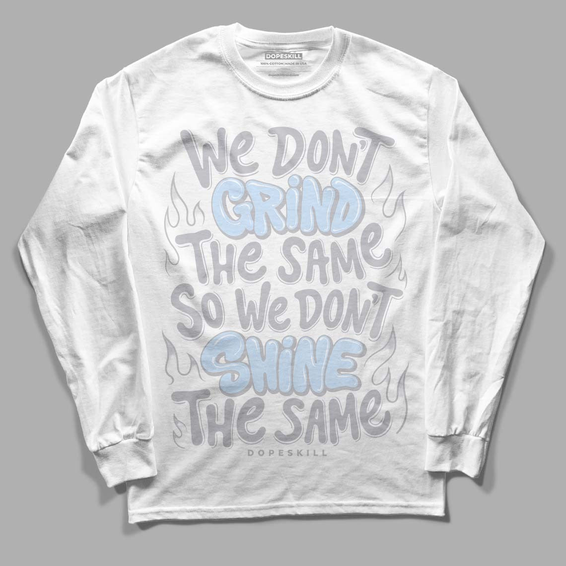 Cement Grey 11s DopeSkill Long Sleeve T-Shirt Grind Shine Graphic