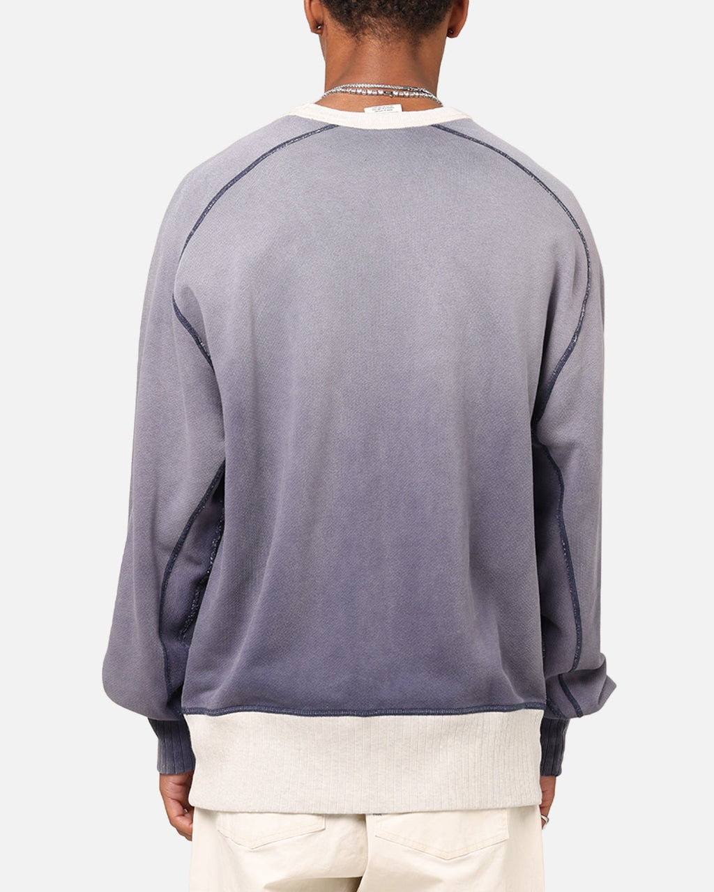 Champion 50's Saddle Crew Sweatshirt Athletic Navy