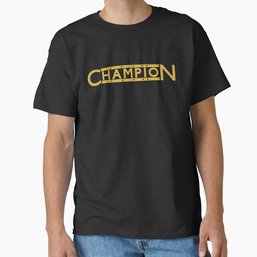 Champion Design 10 Star Mettalic Gold Classic T Shirt