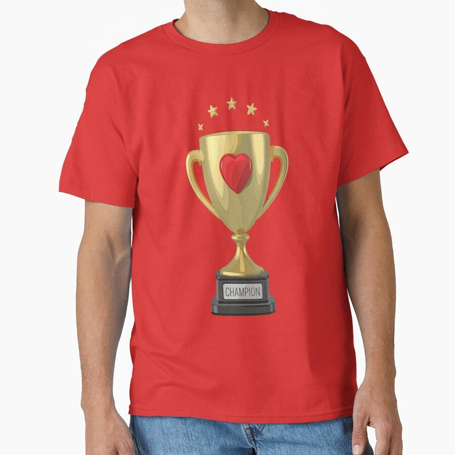 Champion Football Trophy Soccer Funny Sport Classic T-Shirt