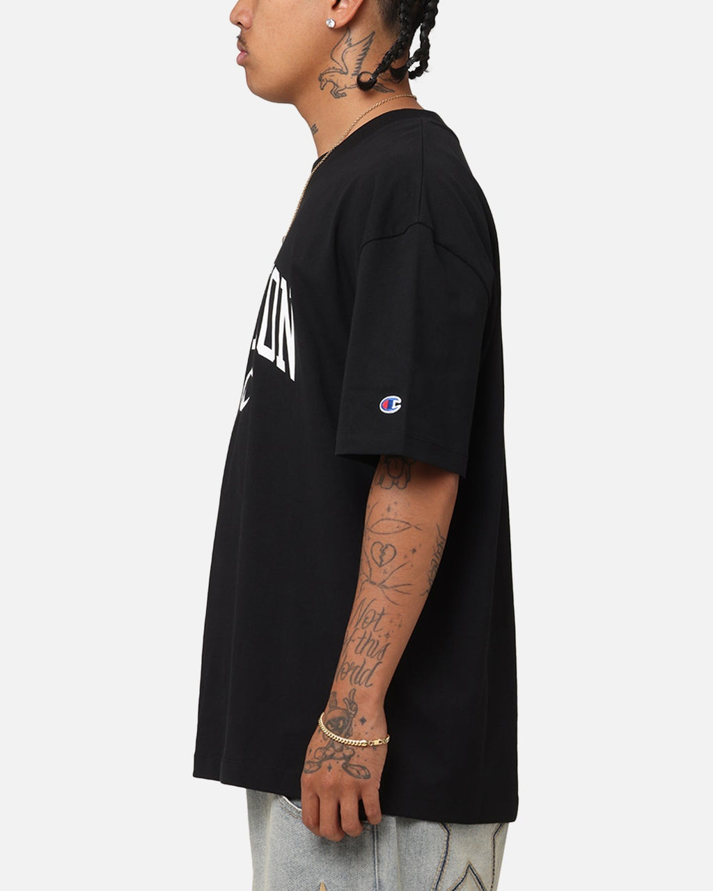 Champion Heritage Varsity Graphic T-Shirt Black