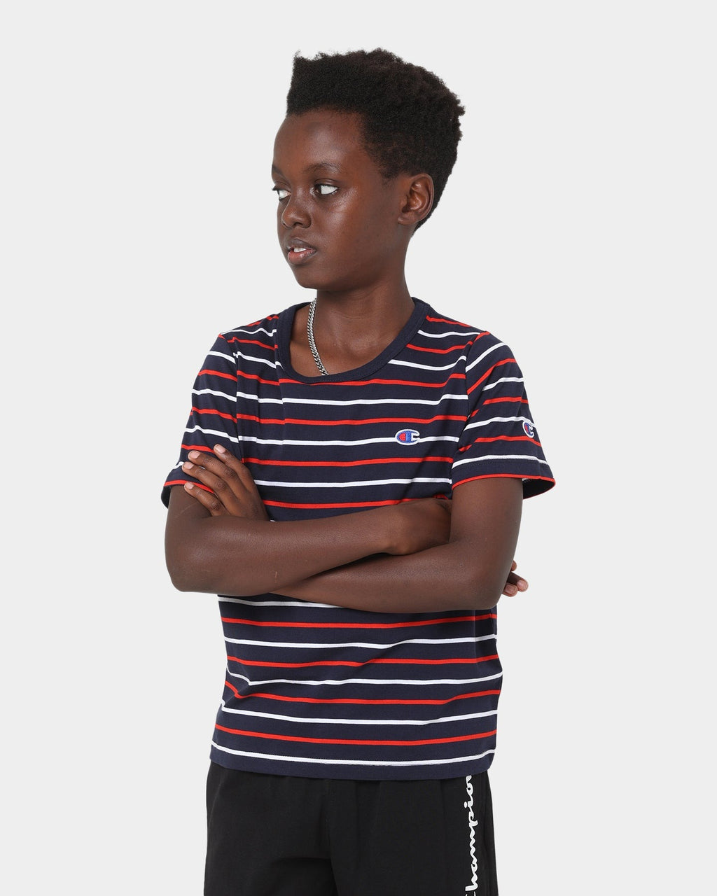 Champion Kids' Stripe T-Shirt Stripe 5T8 Style001