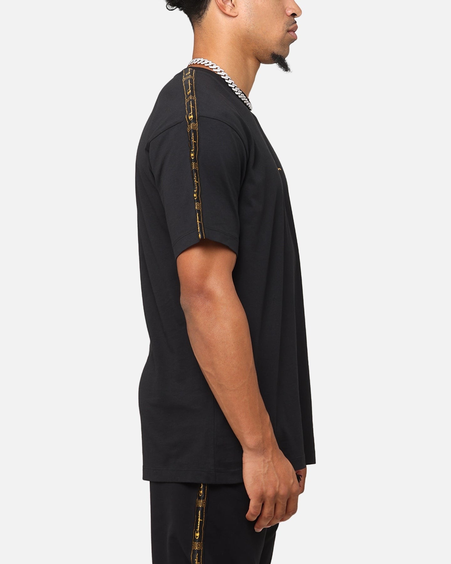 Champion Lux Taping T-Shirt Black