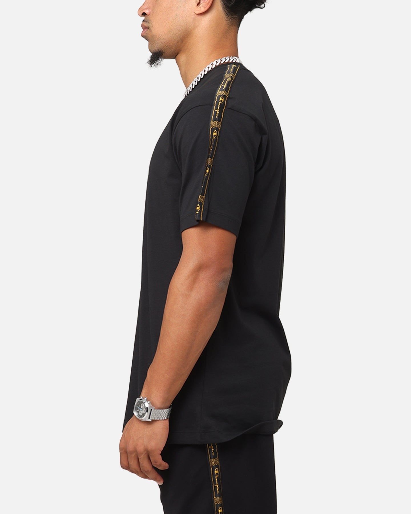 Champion Lux Taping T-Shirt Black