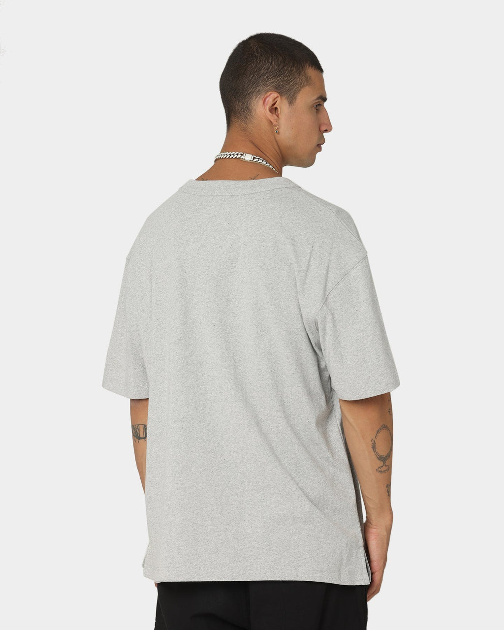 Champion Rebound Archive SS T-Shirt Oxford Heather