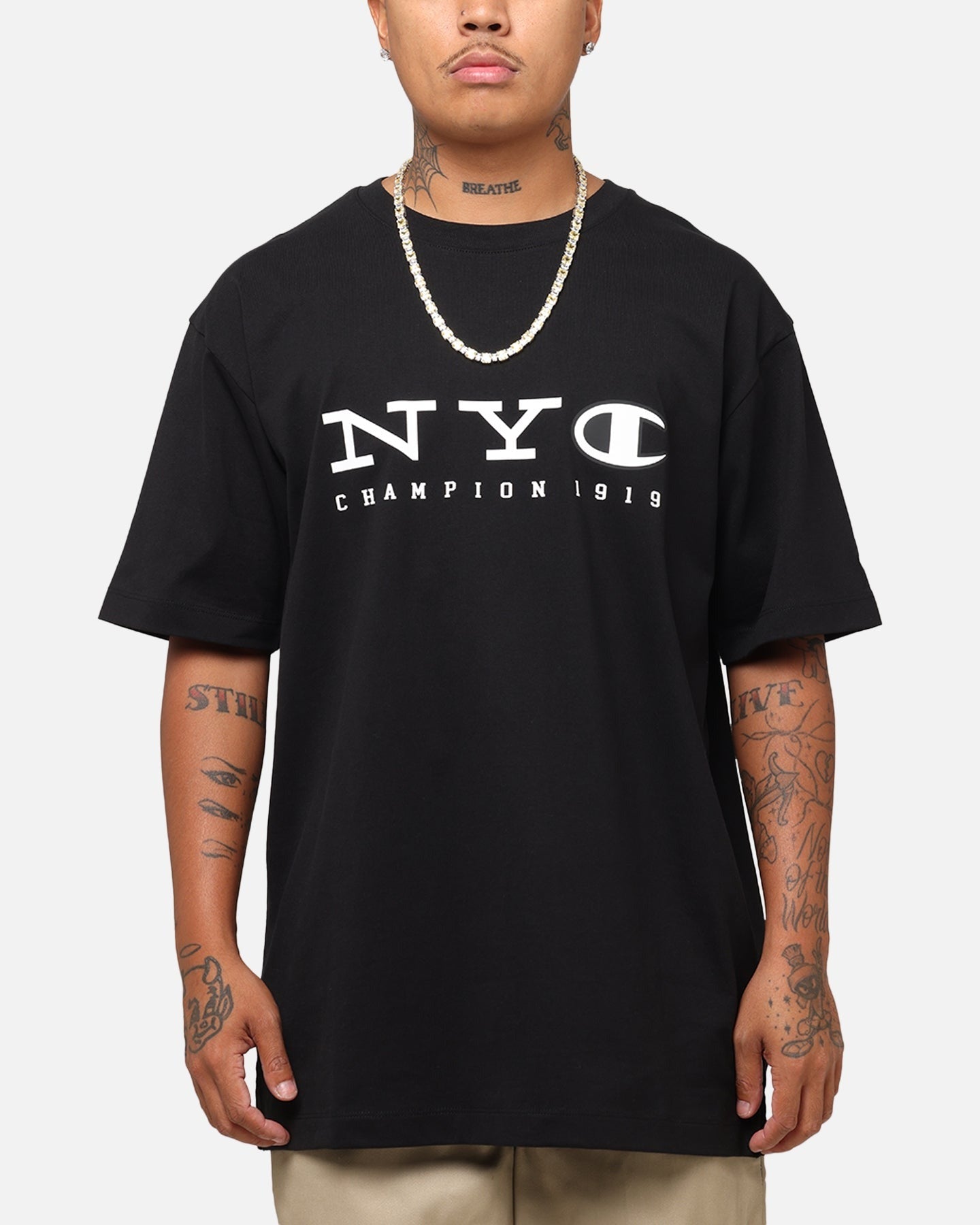 Champion Rochester Graphic T-Shirt Black Style001