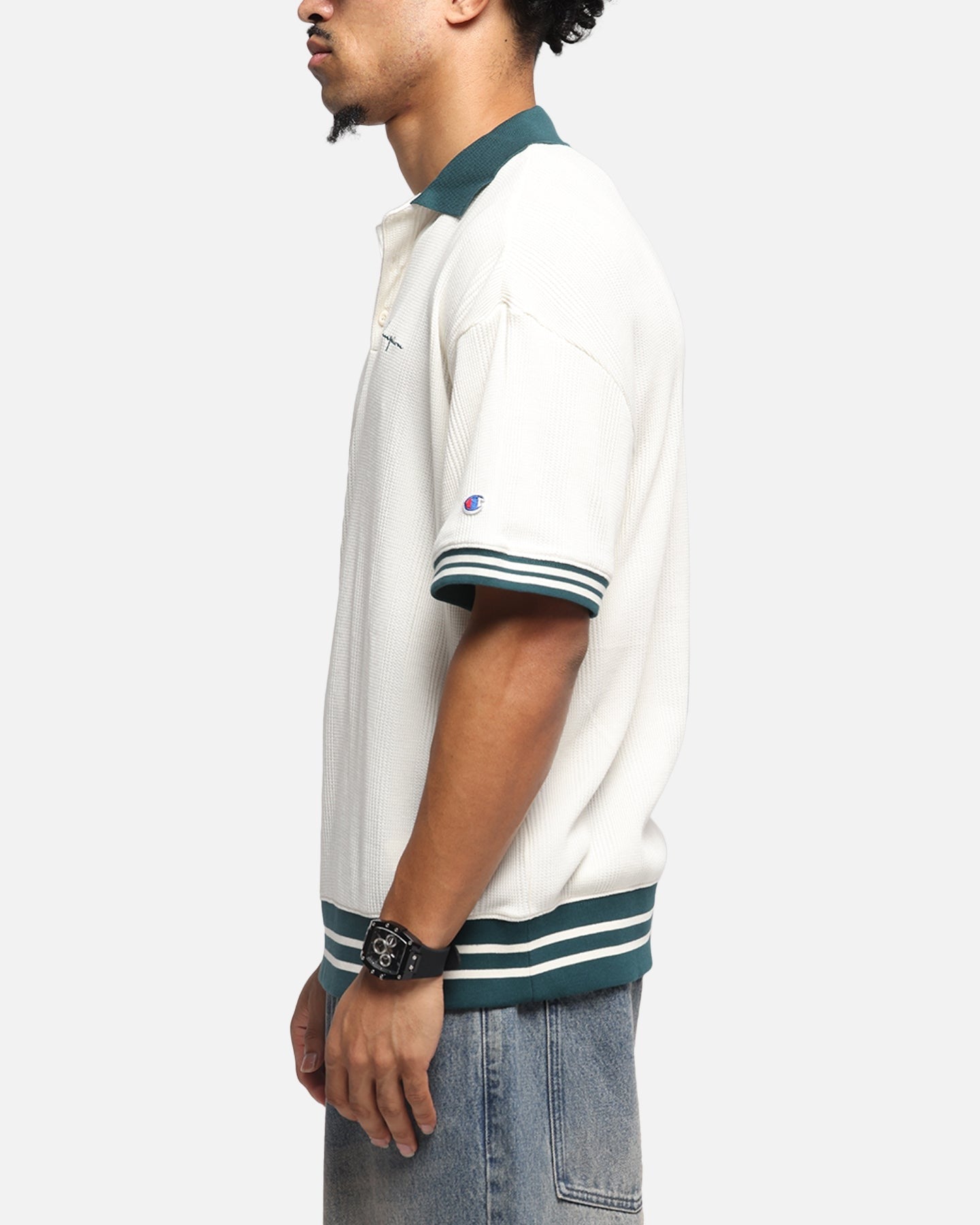 Champion Textured Polo Shirt Natural