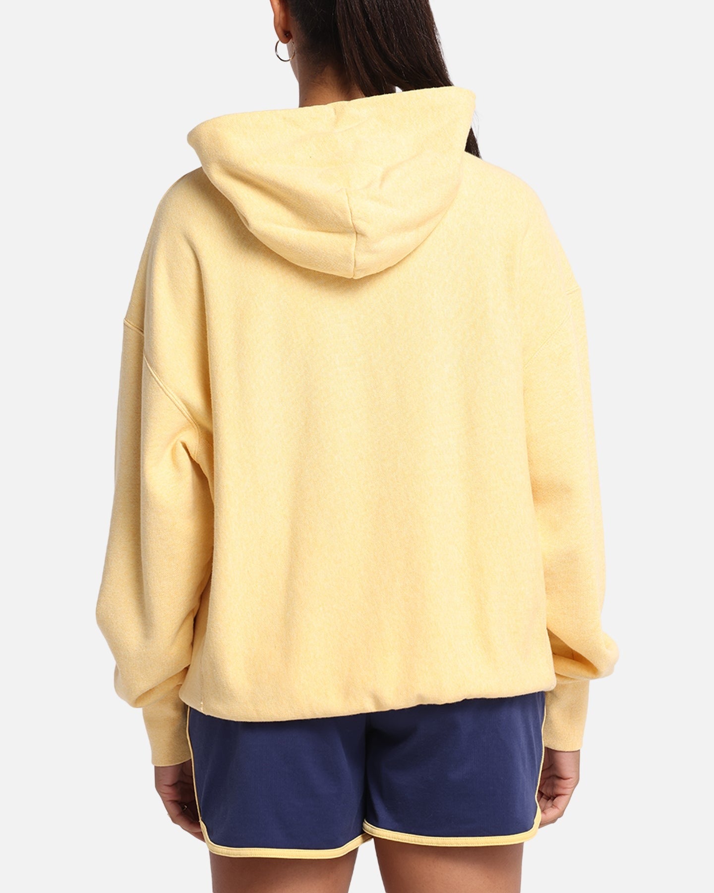 Champion Vintage Logo Sweatshirt Hoodie Yellow Style001