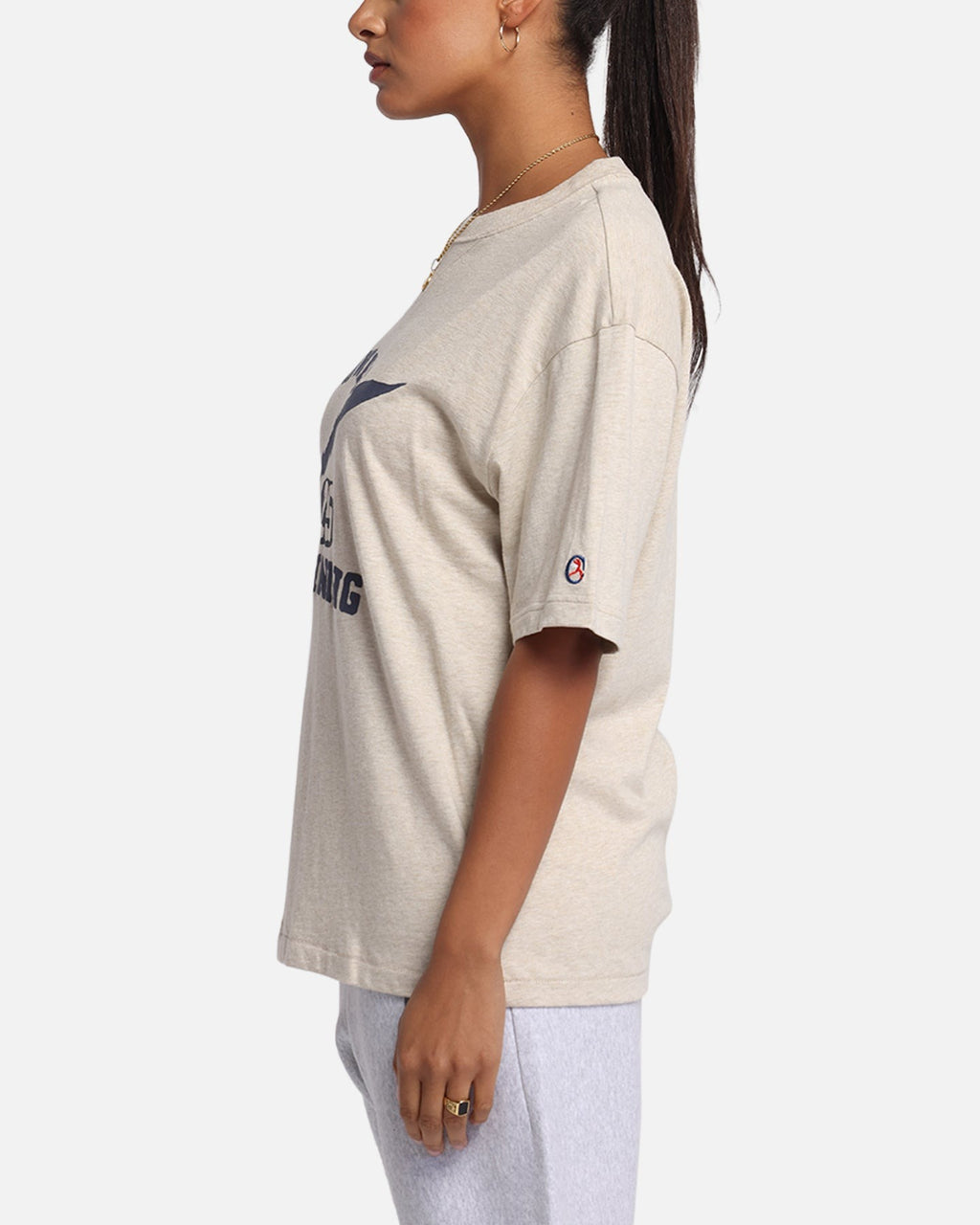 Champion Vintage Mix P.E Class T-Shirt Oatmeal Heather Style001