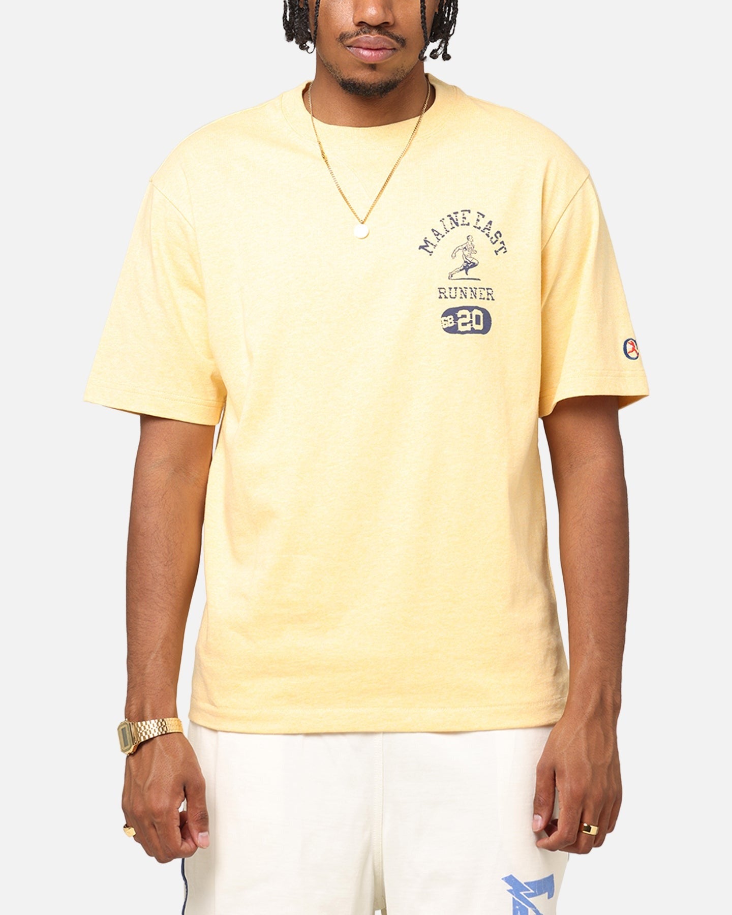 Champion Vintage Mix P.E Class T-Shirt Yellow