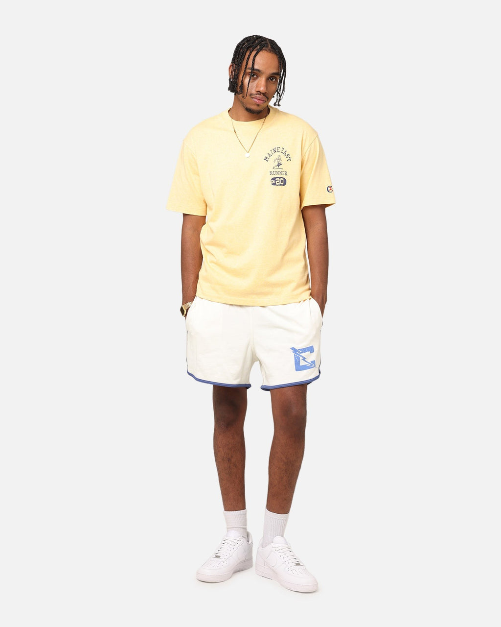 Champion Vintage Mix P.E Class T-Shirt Yellow