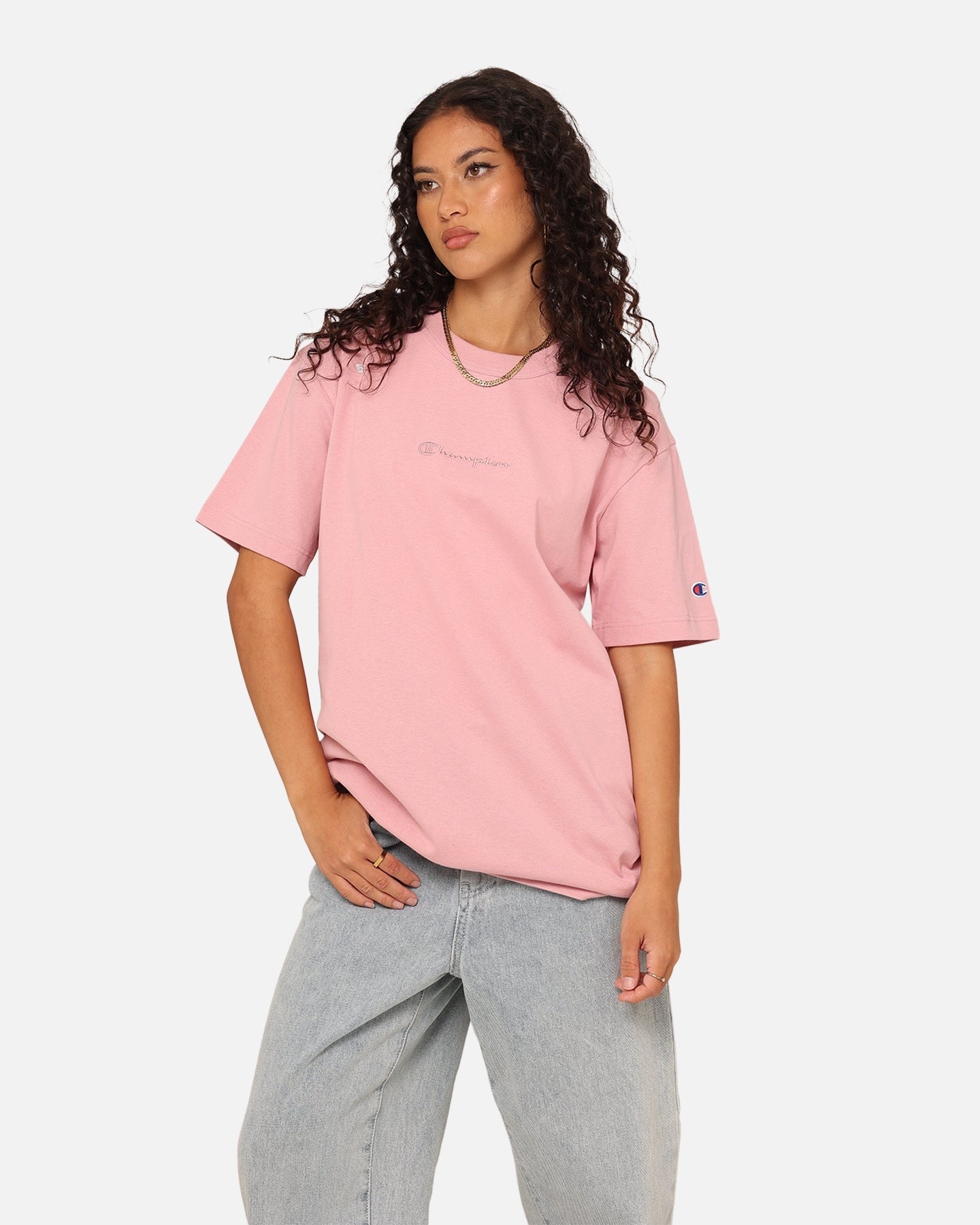 Champion Women's Heritage Oversized T-Shirt Peculiar Pink