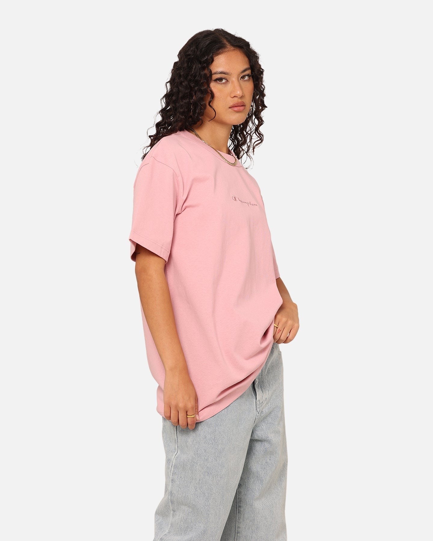 Champion Women's Heritage Oversized T-Shirt Peculiar Pink