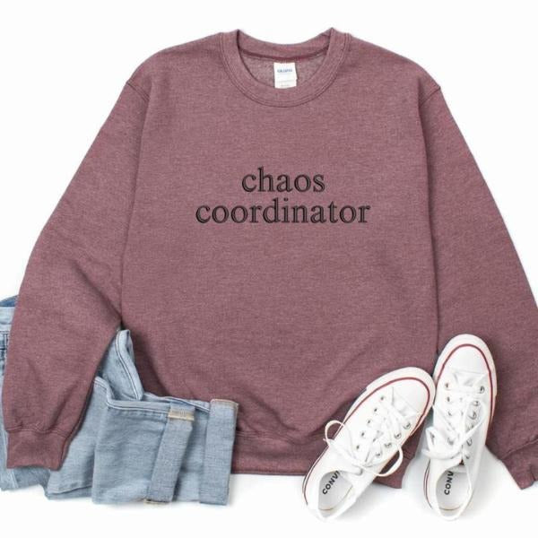 Chaos Coordinator Sweatshirt, Cozy Unisex Pullover, Classic Chaos Coordinator Sweater for Everyday Comfort and Style