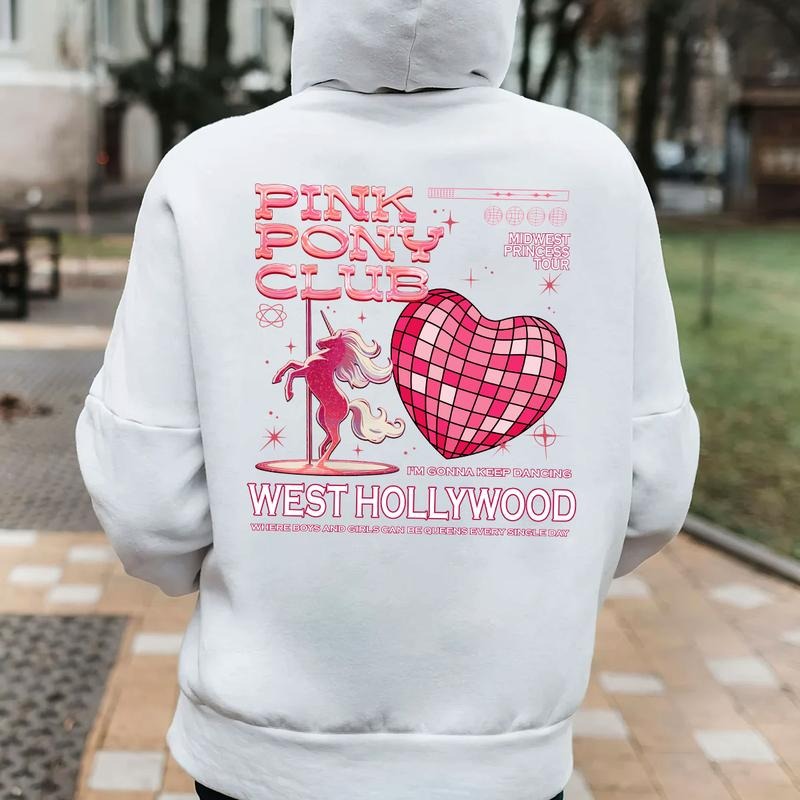 Chappell Pink P0ny Club 2SIDED T-Shirt Sweatshirt, Princess Music Shirt