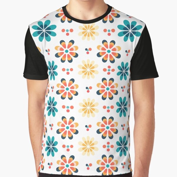 Charming Flower Pattern Coconut Girl Aesthetic Graphic T Shirt