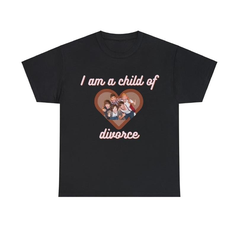 Child Of Divorce One Direction Shirt, One Direction Graphic Tee, Music Shirt, 1D Shirt, Gift For Fans Casual Round Neck