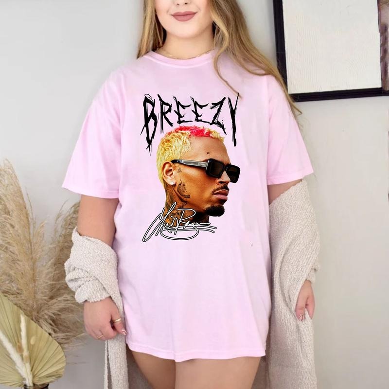 Chriss Brown Breezy Vintage Music Unisex T-shirt,  Sweatshirt Hoodies