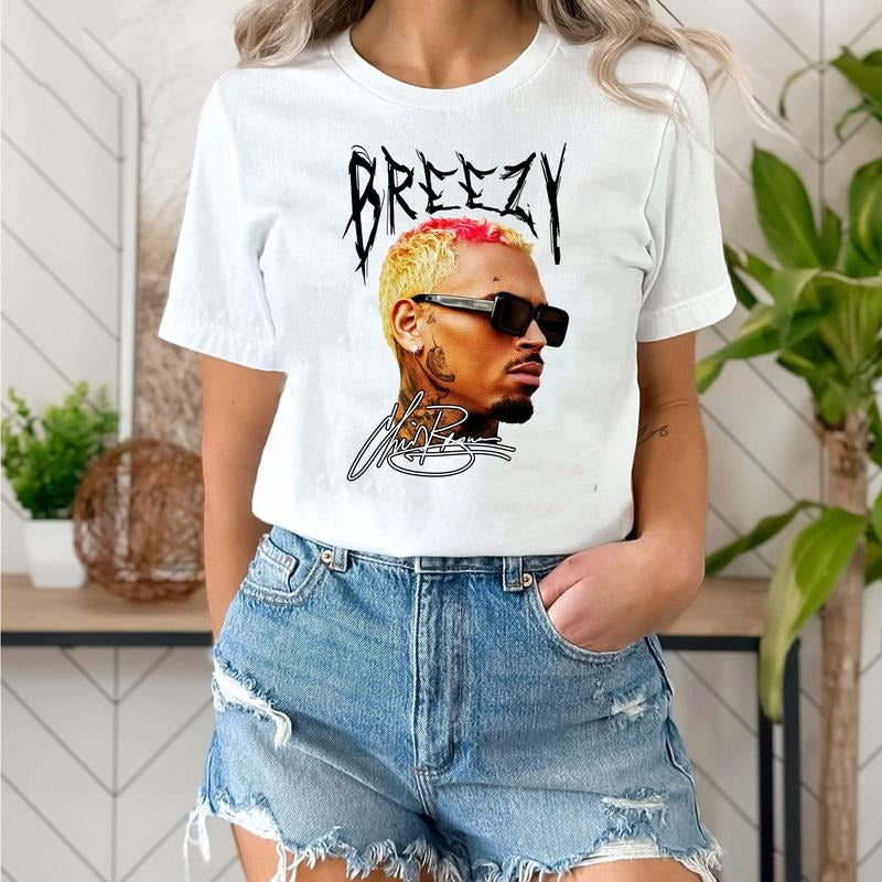 Chriss Brown Breezy Vintage Music Unisex T-shirt,  Sweatshirt Hoodies