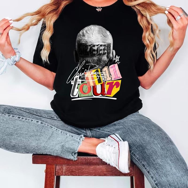 Chriss Brownn, Cool Tour Vintage T-shirt, Music Gift Sweatshirt Hoodies