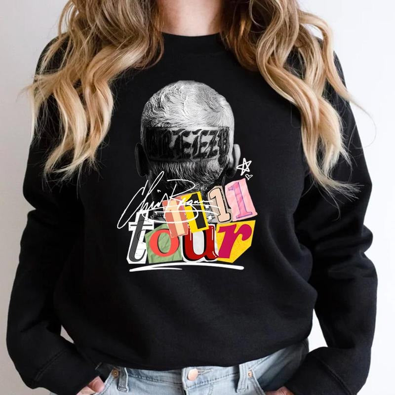 Chriss Brownn, Cool Tour Vintage T-shirt, Music Gift Sweatshirt Hoodies