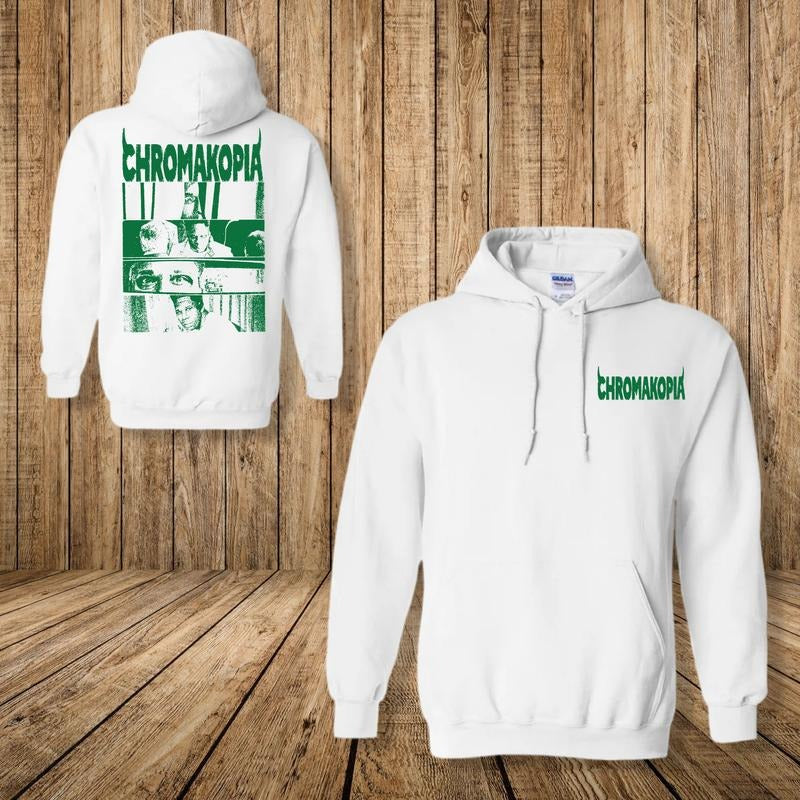 Chromakpia Hoodie, Rap Hip Hop Clothing, 2 Sides Tylerr Concert 2025 Merch, Unisex Sweater Pullover Tee