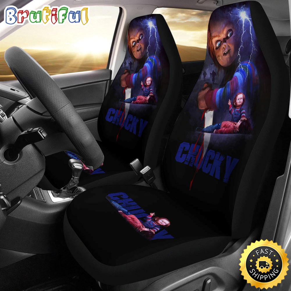 Chucky Blood Horror Film Car Seat Covers Chucky Horror Film Car Accesories