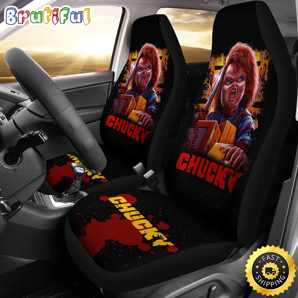 Chucky Blood Horror Movie Car Seat Covers Chucky Horror Film Car Accesories