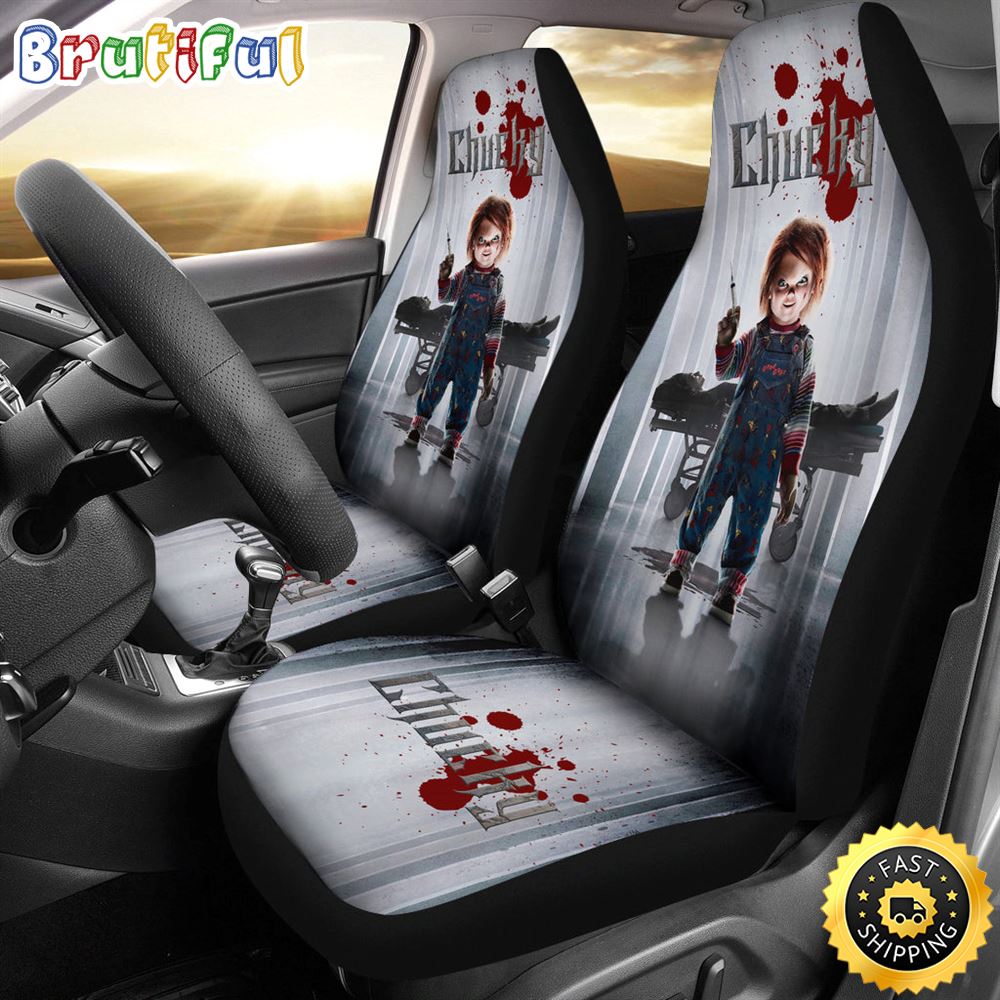 Chucky Horror Movie Iron Car Seat Covers Chucky Horror Film Car Accesories