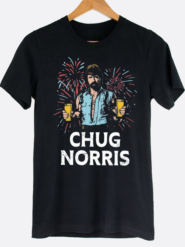 Chug Norris Graphic Tee Style001