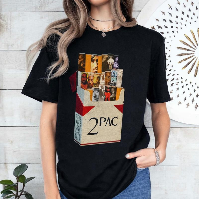 Cigar Lovers Short-Sleeve Unisex T-Shirt, Smoking T-Shirt, 2Pac Tupac Shakur T-Shirt, Tupac Shakur Vintage T-Shirt,2Pac Shirt, Rapper Shirt,Hiphop Shirt,Vintage 90s Bootleg Shirt,Unisex